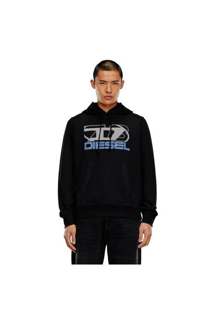 Diesel Buzo Hoodie Cerrado Para Hombre S-Ginn-Hood-K40 Diesel