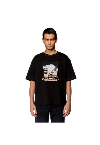 Diesel Camiseta Manga Corta Para Hombre T-Boxt-N4 Camiseta Diesel