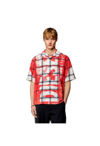 Diesel Camisa Manga Corta Para Hombre S-Nabil Diesel