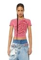 Diesel Camiseta Manga Corta Para Mujer T-Slidart Diesel de Diesel