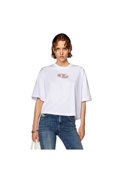 Diesel Camiseta Manga Corta Para Mujer T-Rowy-Od Diesel