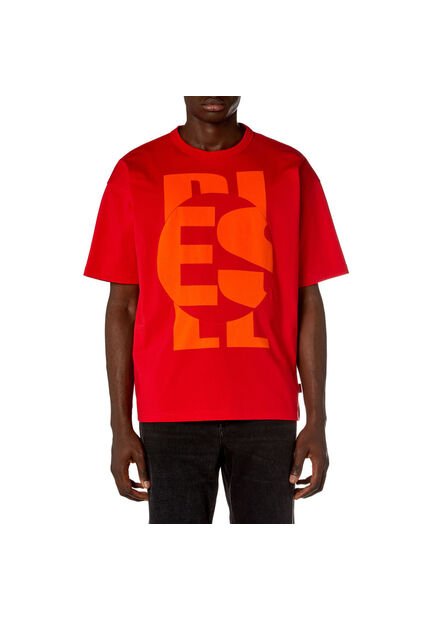 Diesel Camiseta Manga Corta Para Hombre T-Boxt-Circle Diesel