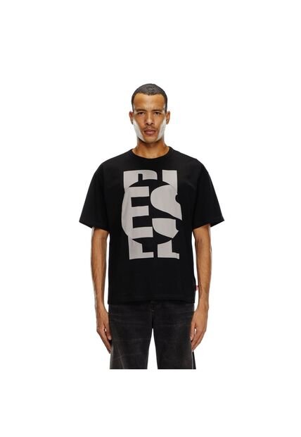Diesel Camiseta Manga Corta Para Hombre T-Boxt-Circle Diesel