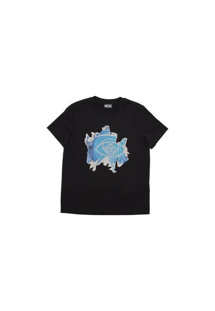 Diesel Camiseta Manga Corta Para Mujer T-Regoff Poff Diesel