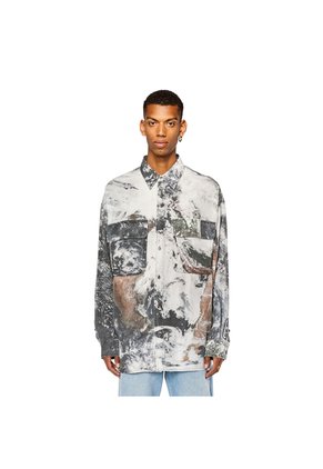 Diesel Camisa Manga Larga Para Hombre S-Dewny-Cmf Diesel