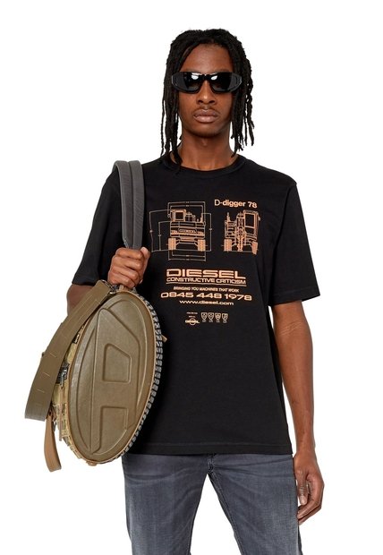 Diesel Camiseta Manga Corta Para Hombre T Just Slits G1 288043