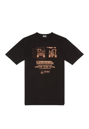 Diesel Camiseta Manga Corta Para Hombre T Just Slits G1 288043