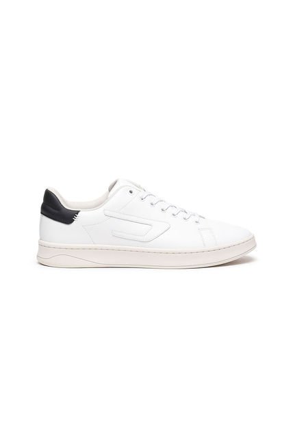 Zapatillas Diesel S-Athene Para Hombre EU41 De Cuero Blanco