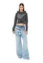 Diesel Buzo Hoodie Cerrado Para Mujer F-Slimmy-Hood-G1 Diesel de Diesel