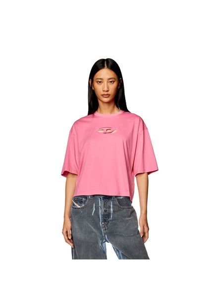 Diesel Camiseta Manga Corta Para Mujer T-Rowy-Od Diesel