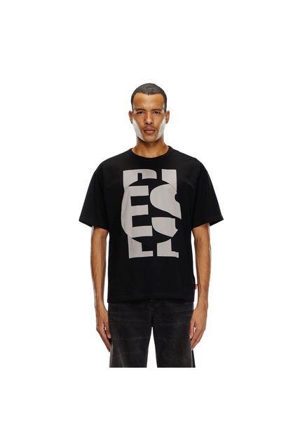 Diesel Camiseta Manga Corta Para Hombre T-Boxt-Circle Diesel