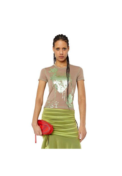 Diesel Camiseta Para Mujer T Uncutie Long G4 54896