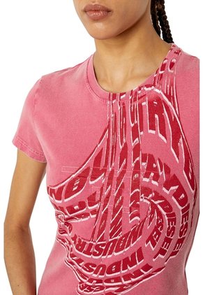 Diesel Camiseta Manga Corta Para Mujer T-Slidart Diesel
