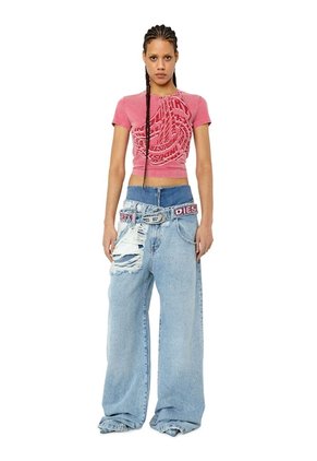 Diesel Camiseta Manga Corta Para Mujer T-Slidart Diesel