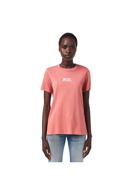 Diesel Camiseta Manga Corta Para Mujer T-Sily-Ecosmallogo Diesel