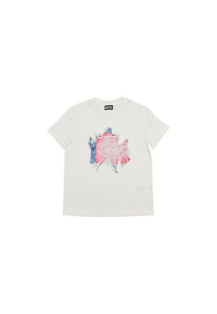 Diesel Camiseta Manga Corta Para Mujer T-Regoff Poff Diesel