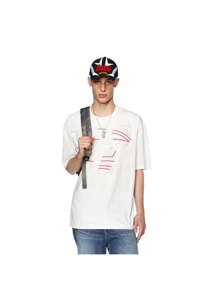 Diesel Camiseta Manga Corta Para Hombre T-Strapoval Diesel