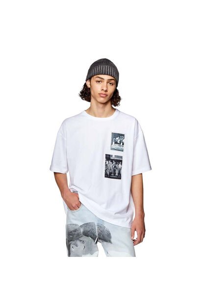 Diesel Camiseta Manga Corta Para Hombre Pr-T-Nlabel-23B Diesel