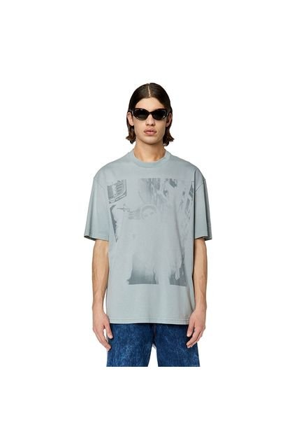 Diesel Camiseta Manga Corta Para Hombre T-Wash-G4 Diesel