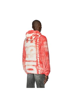 Diesel Chaqueta Rompe Vientos Para Hombre J-Warrett-Logo-Logo Diesel