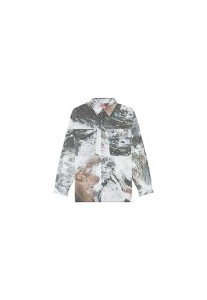 Diesel Camisa Manga Larga Para Hombre S-Dewny-Cmf Diesel