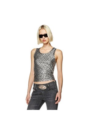 Diesel Camiseta Manga Corta Para Mujer T-Urar-L1 Diesel