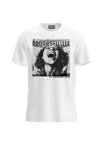 Diesel Camiseta Manga Corta Para Mujer T-Reg-Rock Diesel Diesel