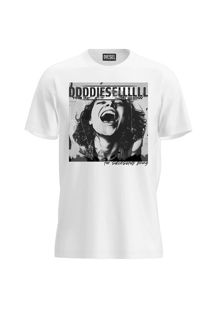 Diesel Camiseta Manga Corta Para Mujer T-Reg-Rock Diesel