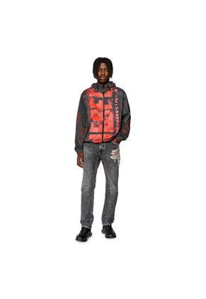 Diesel Chaqueta Rompe Vientos Para Hombre J-Warrett-Logo-Logo Diesel