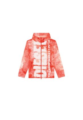 Diesel Chaqueta Rompe Vientos Para Hombre J-Warrett-Logo-Logo Diesel
