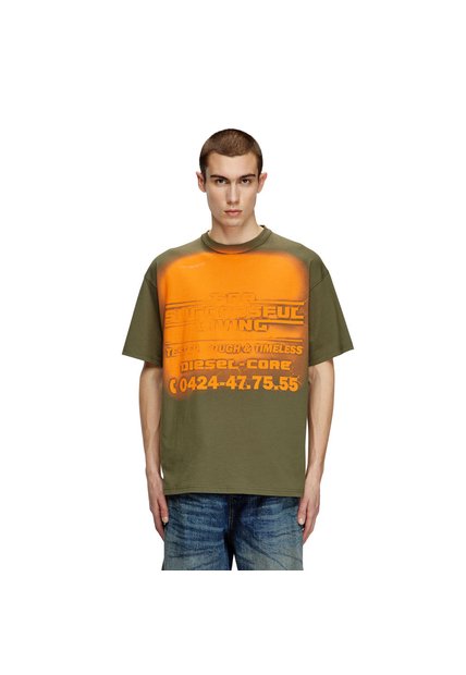 Diesel Camiseta Manga Corta Para Hombre T-Boxt-R15 Diesel