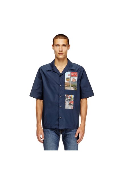 Diesel Camisa Manga Corta Para Hombre S-Brack-A-Ajfy Diesel