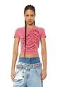 Diesel Camiseta Manga Corta Para Mujer T-Slidart Diesel de Diesel