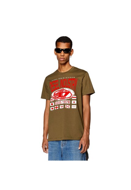 Diesel Camiseta Manga Corta Para Hombre T-Diegor-L8 Diesel