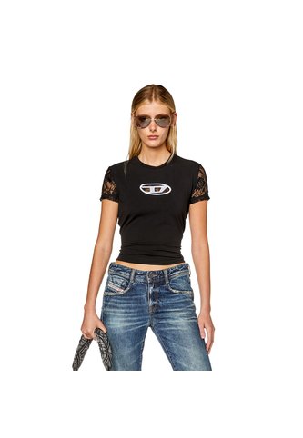 Diesel Camiseta Manga Corta Para Mujer T-Sli-Ovalace Diesel Diesel