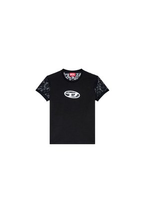 Diesel Camiseta Manga Corta Para Mujer T-Sli-Ovalace Diesel
