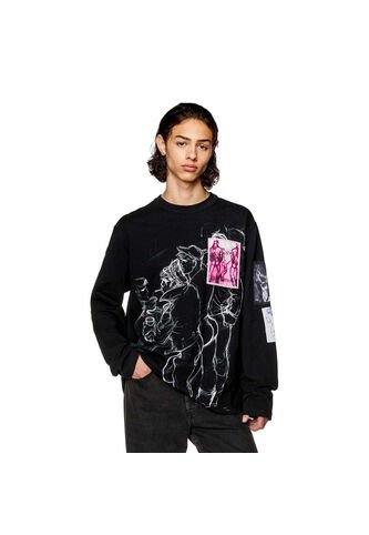 Diesel Camiseta Manga Corta Para Hombre Pr-T-Crane-Ls Diesel Diesel