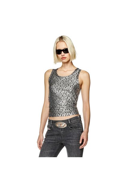 Diesel Camiseta Manga Corta Para Mujer T-Urar-L1 Diesel