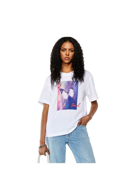 Diesel Camiseta Manga Corta Para Mujer T-Danny-L1 Diesel