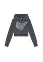 Diesel Buzo Hoodie Cerrado Para Mujer F-Slimmy-Hood-G1 Diesel de Diesel
