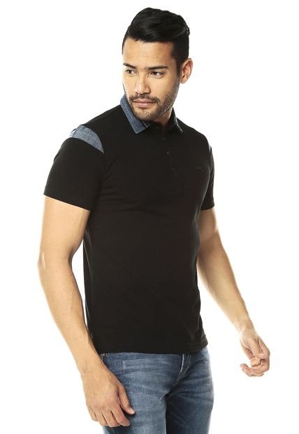 Camiseta Polo Negra DIESEL
