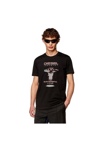 Diesel Camiseta Manga Corta Para Hombre T-Diegor-K69 Camiseta Diesel Diesel