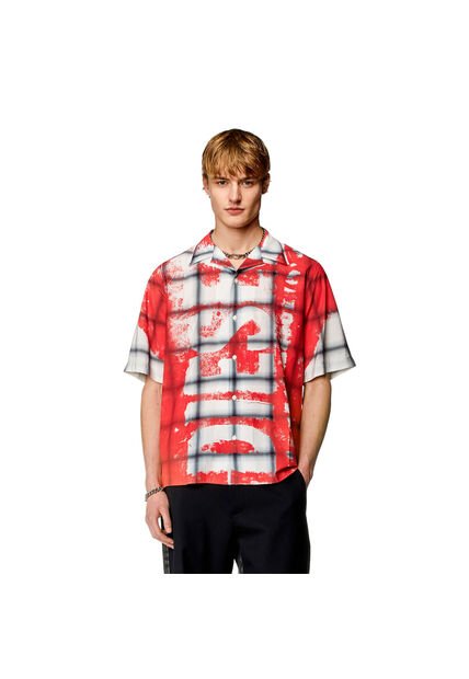 Diesel Camisa Manga Corta Para Hombre S-Nabil Diesel