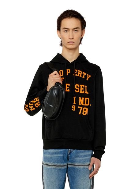 Diesel Buzo Hoodie Cerrado Para Hombre S-Ginn-Hood-K32 Diesel