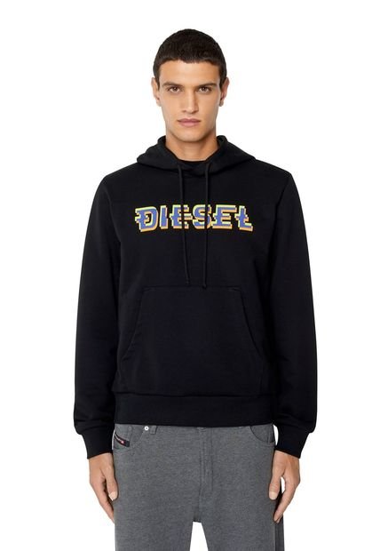 Diesel Buzo Hoodie Cerrado Para Hombre S-Ginn-Hood-K27 Diesel