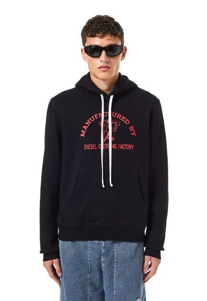 Diesel Buzo Hoodie Cerrado Para Hombre S-Ginn-Hood-C4 Diesel