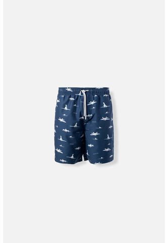 Pantaloneta De Baño De Los Simpson Con Cordón Azul Para Hombre M Disney