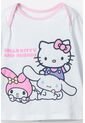 Pijama De Hello Kitty Blanca Y Rosada De Camiseta Manga Larga Para Bebé Niña 3-6 de Disney