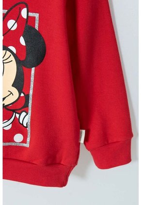 Buzo Minnie Mouse Cerrado Rojo Para Bebé Niña 9-12