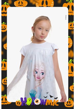 Pijama De Frozen Tipo Batola Con Tull Blanco Para Niña 8